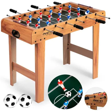 Neo-Sport, stół do gry w piłkarzyki, 70-37-62 cm, NS-802, drewniany