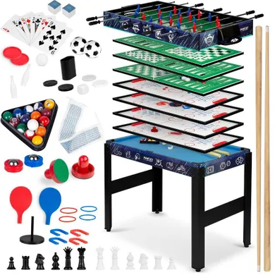 Neo-Sport, stół do piłkarzyków, mini bilard, szachy, 12w1, czarny, 106-59-90 cm
