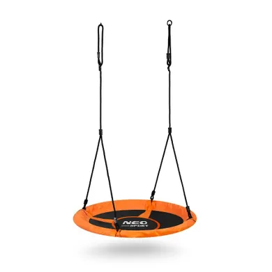 Neo-Sport, Swingo, huśtawka okrągła, bocianie gniazdo, pomarańczowa, 95 cm