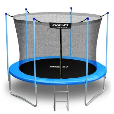 Neo-Sport, trampolina ogrodowa z siatką wewnętrzną i drabinką, 10ft/312 cm