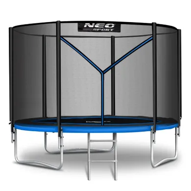 Neo-Sport, trampolina ogrodowa z siatką zewnętrzną i drabinką, 6ft/183 cm