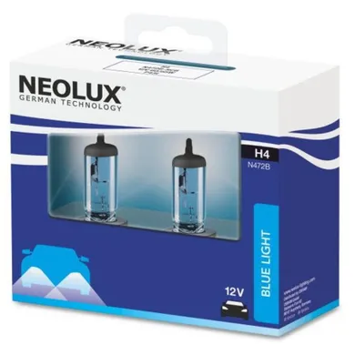 Neolux, H4 Blue Light, żarówka halogenowa, 12V, 60/55W, 2 szt.