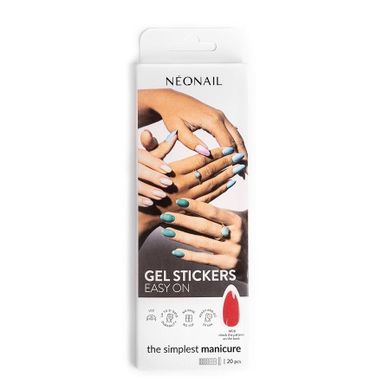 NeoNail, Gel Stickers Easy On, lakier hybrydowy w naklejce, M06, 20 szt.