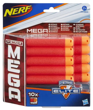 Nerf Mega, uzupełniający zestaw strzałek, 10 szt.