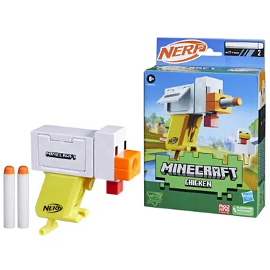 Nerf Microshots, Minecraft, Chicken, wyrzutnia i 2 strzałki