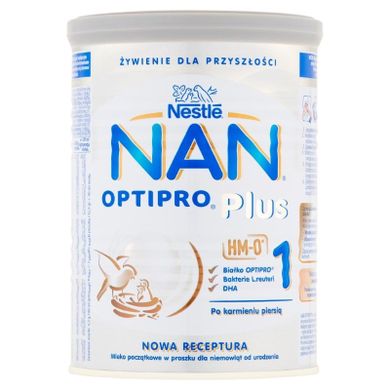 Nestle, NAN, Optipro Plus 1, mleko modyfikowane, 400g