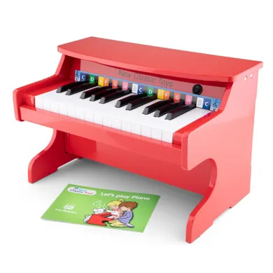 New Classic Toys, E-Pianino, czerwone, 25 klawiszy