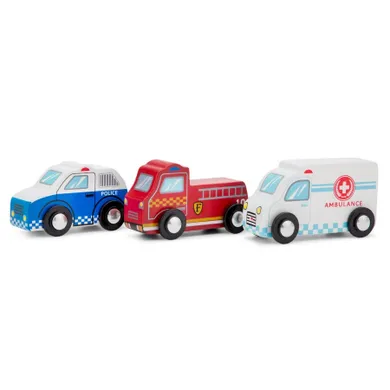 New Classic Toys, zestaw pojazdów ratunkowych, 3 szt.