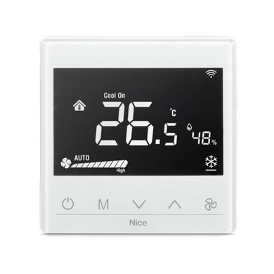 Nice, termostat do sterowania temperaturą, Fan2-Control, biały