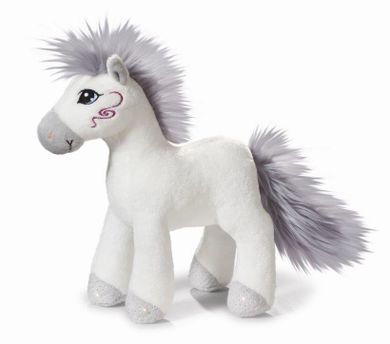 Nici, Koń stojący, maskotka, biały, 25 cm