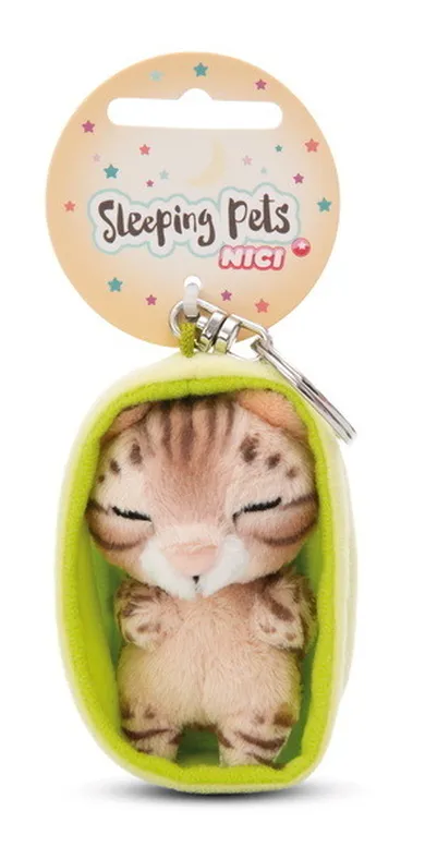 Nici, Sleeping Pets, kot bengalski, brelok, 8 cm