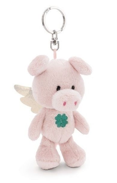 Nici, Twój Anioł Stróż, Świnka z liściem koniczyny, brelok pluszowy, 10 cm