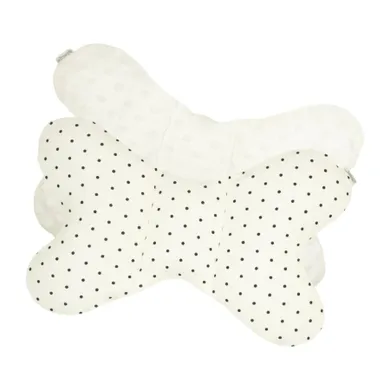 Nicol, Kropki, poduszka antywstrząsowa, motylek, ecru