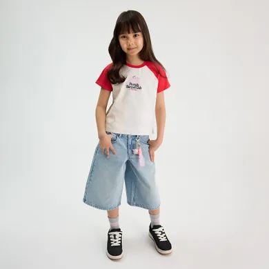 Niebieskie bermudy jeansowe z regulacją Cool Club