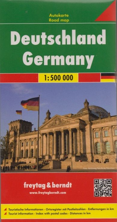 Niemcy. Mapa. Skala: 1:500 000