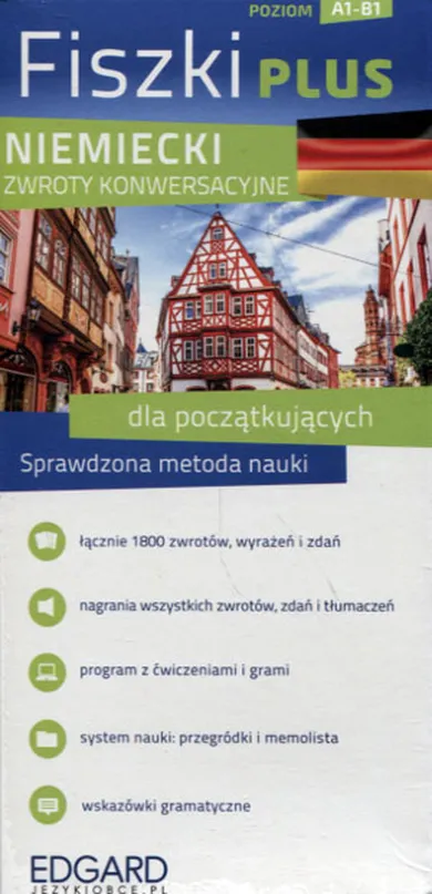 Niemiecki. Fiszki Plus. Zwroty konwersacyjne dla początkujących