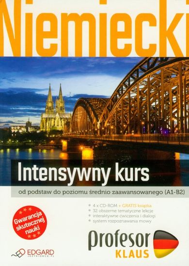 Niemiecki. Profesor Klaus. Intensywny kurs od podstaw do poziomu średnio-zaawansowanego A1-B2