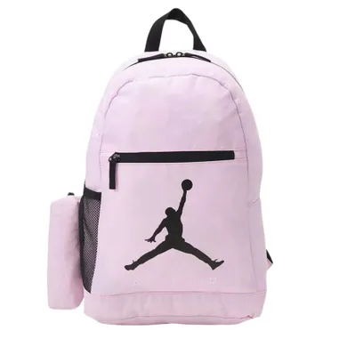 Nike Jordan, plecak szkolny z piórnikiem, różowy