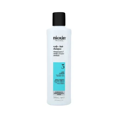 Nioxin, Scalp 3 Cleanser Shampoo, szampon oczyszczający do włosów farbowanych, lekko przerzedzonych, 300 ml