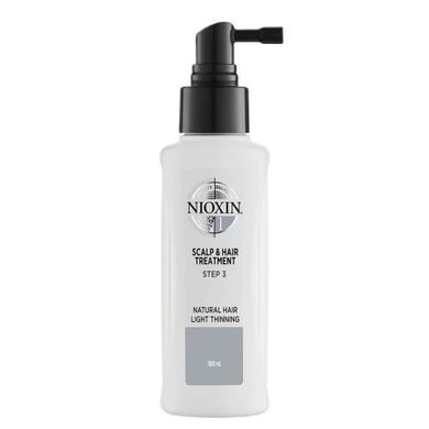 Nioxin, System 1 Leave-In Scalp & Hair Treatment kuracja bez spłukiwania do skóry głowy i włosów naturalnych lekko przerzedzonych 100ml