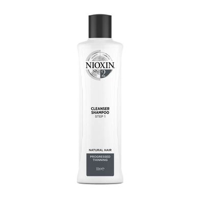 NIOXIN, System 2 Cleanser Shampoo, oczyszczający szampon do włosów normalnych, znacznie przerzedzonych, 300 ml