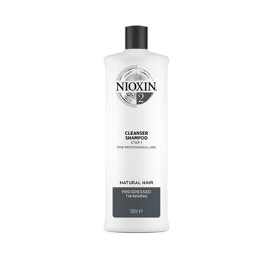 Nioxin, System, 2 Cleanser Shampoo, oczyszczający szampon do włosów normalnych znacznie przerzedzonych, 1000 ml