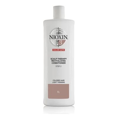 Nioxin, System 3 Scalp Therapy Revitalising Conditioner, odżywka do włosów farbowanych lekko przerzedzonych, 1000 ml