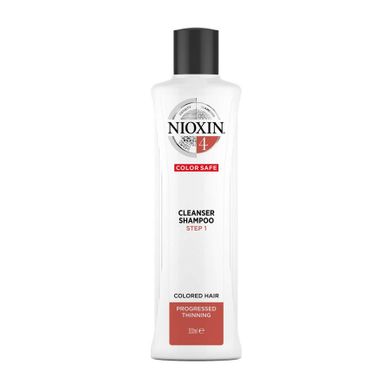 Nioxin, System 4 Cleanser Shampoo, oczyszczający szampon do włosów farbowanych znacznie przerzedzonych, 300 ml