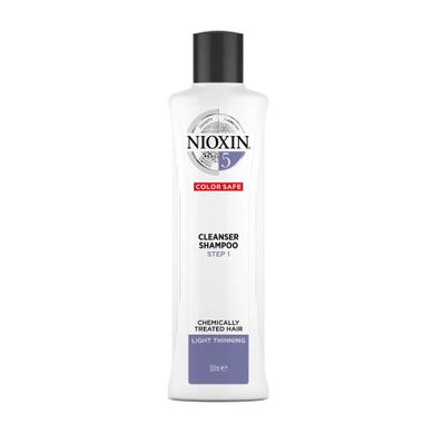 NIOXIN, System 5 Cleanser Shampoo, oczyszczający szampon do włosów lekko przerzedzonych i poddanych zabiegom chemicznym, 300 ml