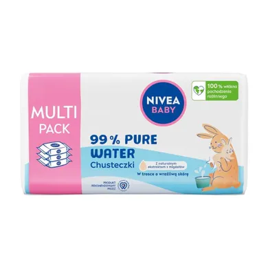 Nivea Baby, chusteczki biodegradowalne, 99% Pure Water, 3-57 szt.