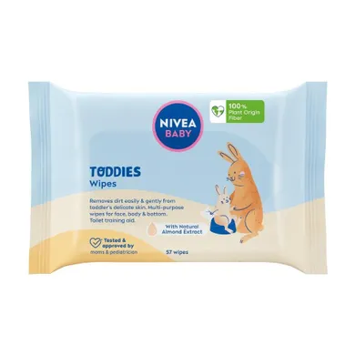 Nivea Baby, Toddies, chusteczki biodegradowalne, 57 szt.