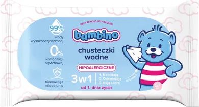 Nivea Bambino, chusteczki wodne 3w1 hipoalergiczne, 1-57 szt.