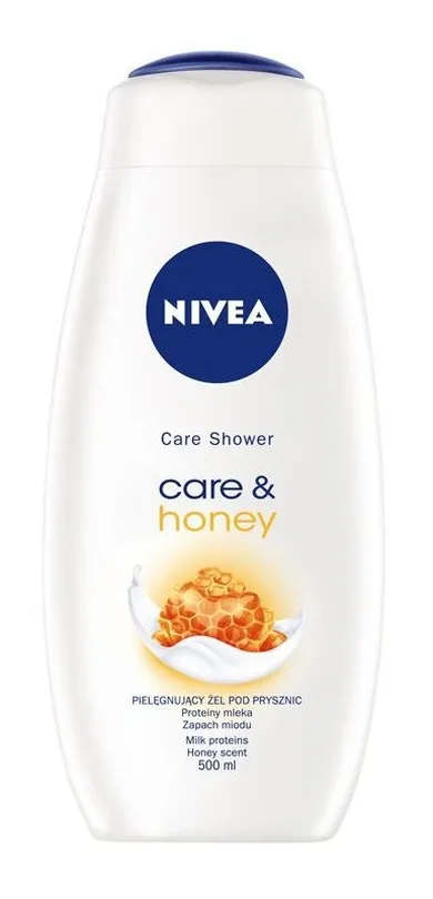 Nivea, Care Shower, żel pod prysznic, Care & Honey, 500 ml