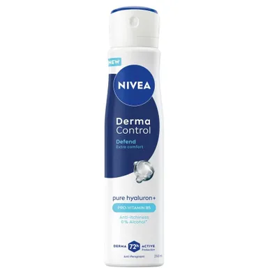 Nivea, Derma Dontrol Defend, damski antyperspirant w sprayu, 250 ml