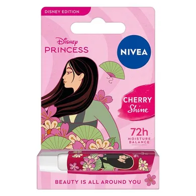 Nivea, Disney Edition, pielęgnująca pomadka do ust, Cherry Shine, 4.8g