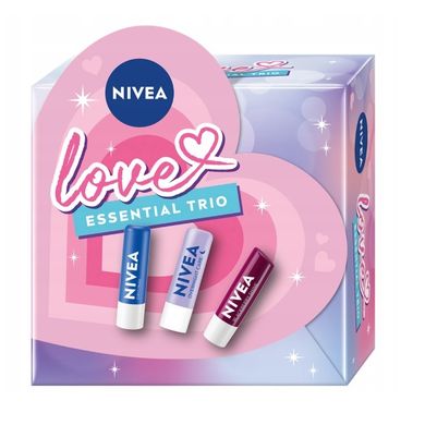 Nivea, Essential Trio, zestaw pomadek do ust, 3-4.8g