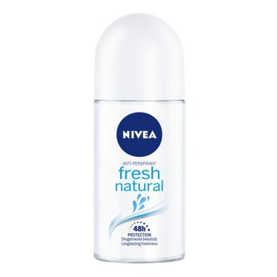 Nivea, Fresh Natural, dezodorant, roll-on, damski, 50 ml