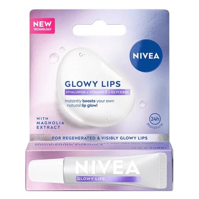 Nivea, Glowy Lips, balsam do ust z ekstraktem z magnolii, 10 ml