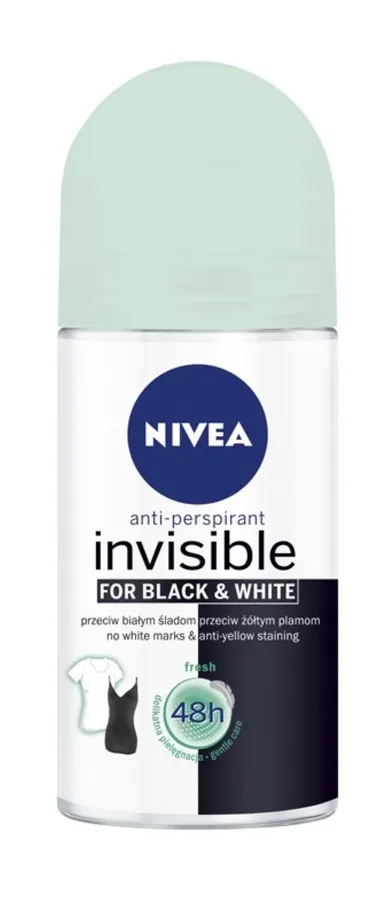 Nivea, Invisible Fresh, dezodorant, roll-on, damski, 50 ml