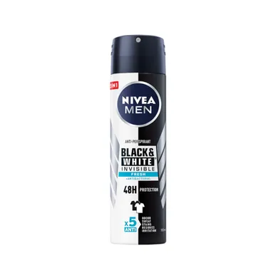 Nivea, Invisible Fresh, dezodorant, spray, męski, 150 ml