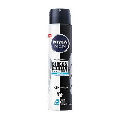 Nivea, Invisible Fresh, dezodorant, spray, męski, 250 ml