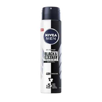 Nivea, Invisible Power, dezodorant, spray, męski, 250 ml