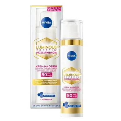 Nivea, Luminous630, krem na dzień przeciw przebarwieniom SPF50, 40 ml