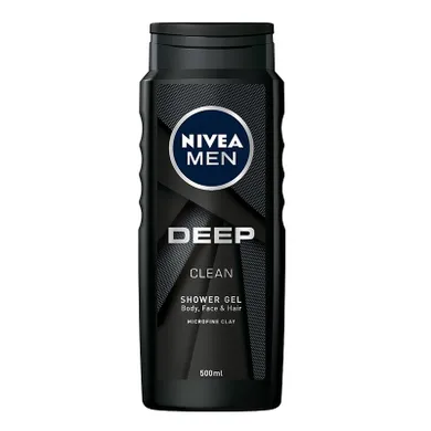 Nivea Men, Deep Clean, żel pod prysznic, 500 ml