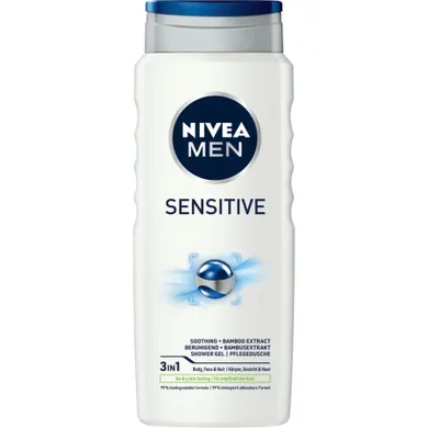 Nivea Men, Sensitive, żel pod prysznic, 500 ml