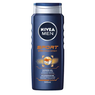 Nivea Men, Sport 24H Fresh Effect, żel pod prysznic, 500 ml