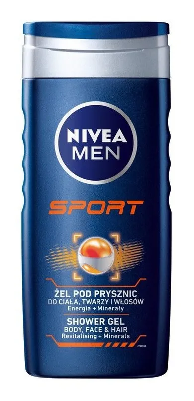 Nivea Men, Sport, żel pod prysznic, 250 ml