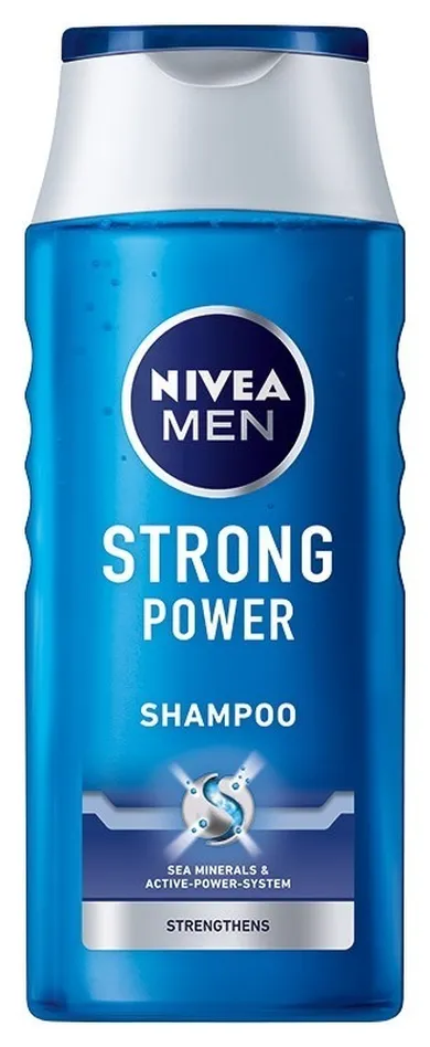 Nivea Men, szampon do włosów wzmacniający Strong Power, 400 ml