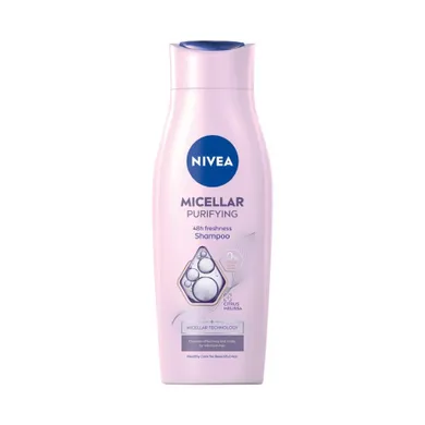 Nivea, Micellar Purifying, szampon z technologią micelarną odświeżający włosy, 400 ml