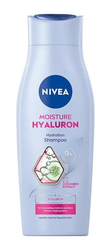 Nivea, Moisture Hyaluron, szampon nawilżający z hialuronem, 400 ml